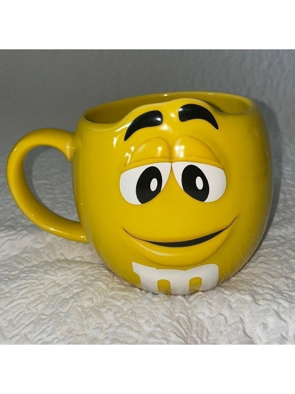 M&Ms Fun Sculpted Face 24 oz Ceramic Mug